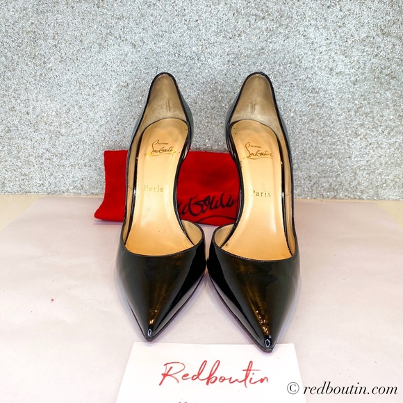 ♥️SOLD Louboutin Iriza Dorsay 100mm patent Pump - Picture 4 of 8